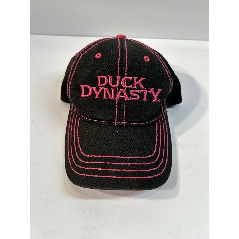 Duck Dynasty Pink Black Embroidered Adjustable Hat Cap A&E TV Show Womens